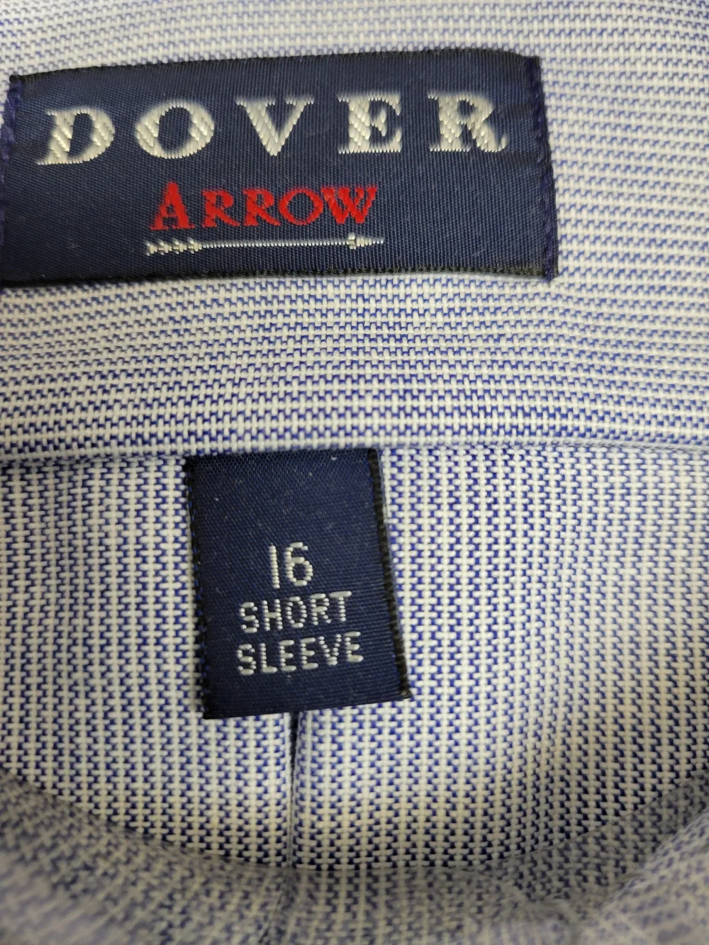 Arrow Men's Light Blue Oxford Button-Down Short Sleeve Dress Shirt